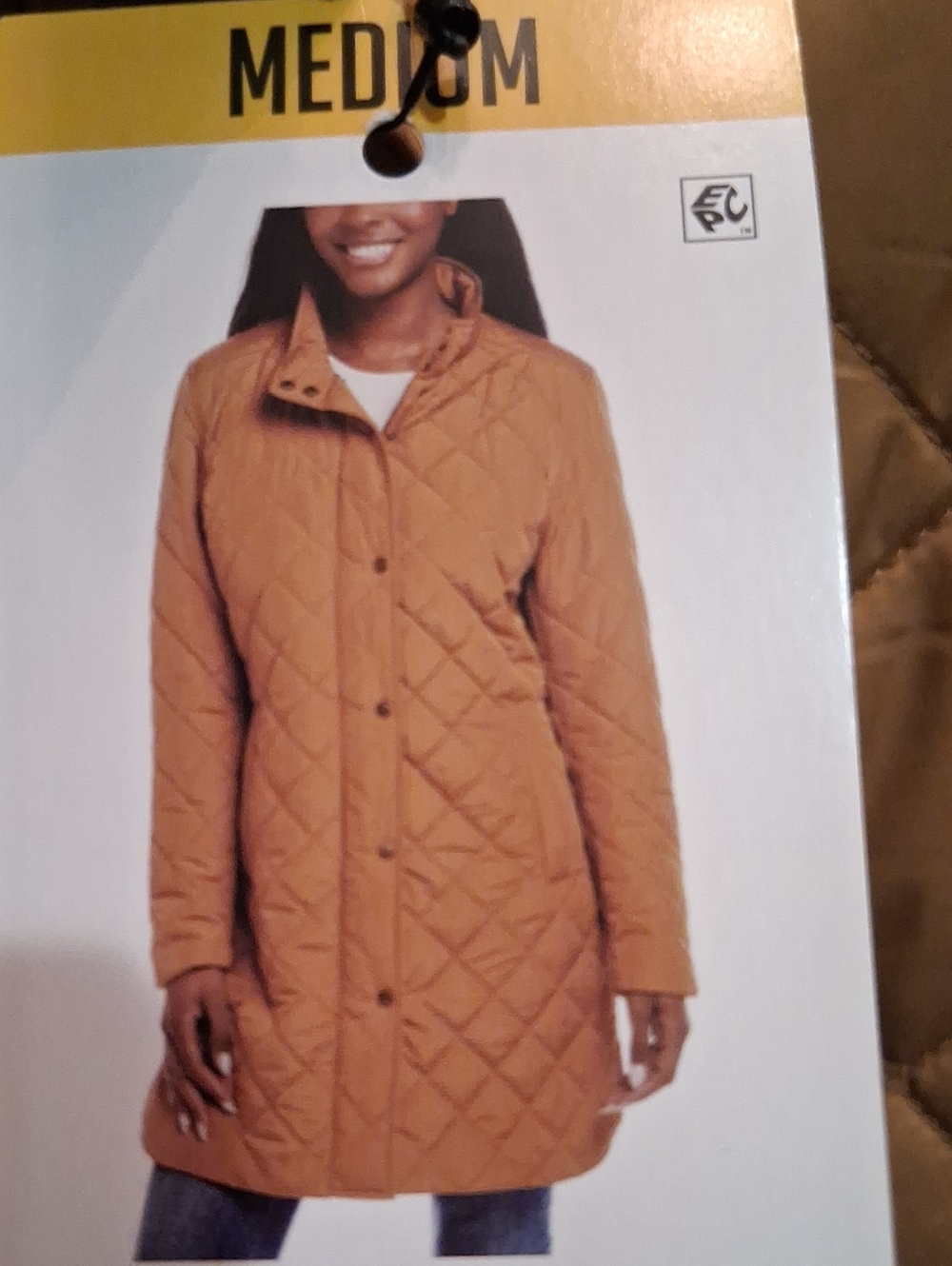 Weatherproof Quilted Longline Puffer Jacket - Tan